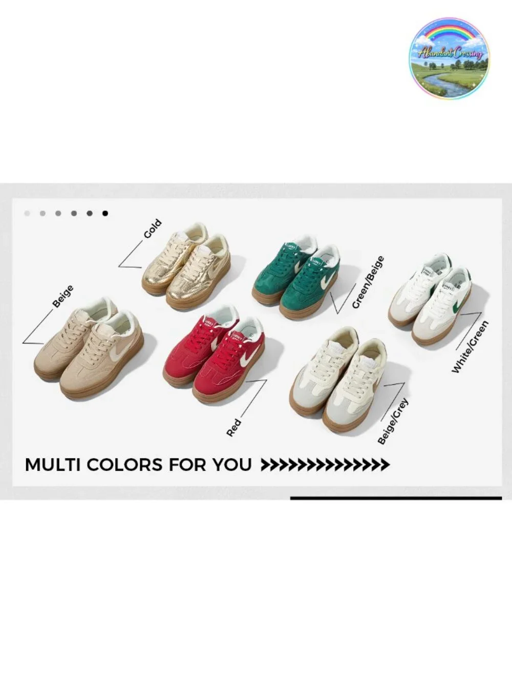 Women's Platform Sneakers Faux PU Leather Suede Retro Lace-Up